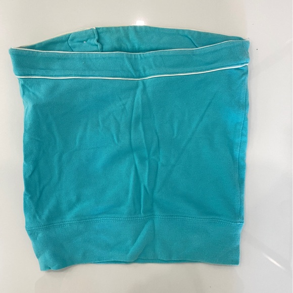 Authentic Y2K Aqua Abercrombie and Fitch Tube Top w Built in Bra - Picture 2 of 4
